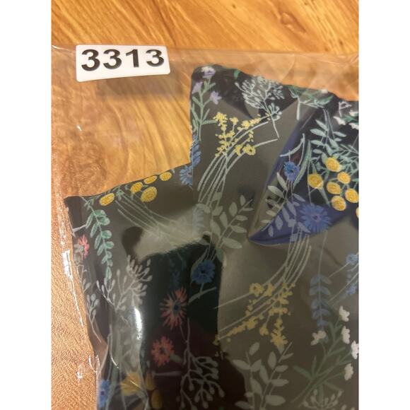 Tommy Hilfiger Women Top 2X Navy Floral Babydoll Cottagecore‎ Romantic Peasant - Picture 11 of 11